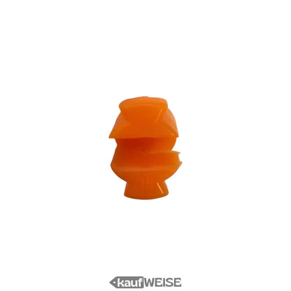 Orangener Plastik-Figur Katzenaugen-Reflektor für Fahrrad, 4er Set, StVZO-konform