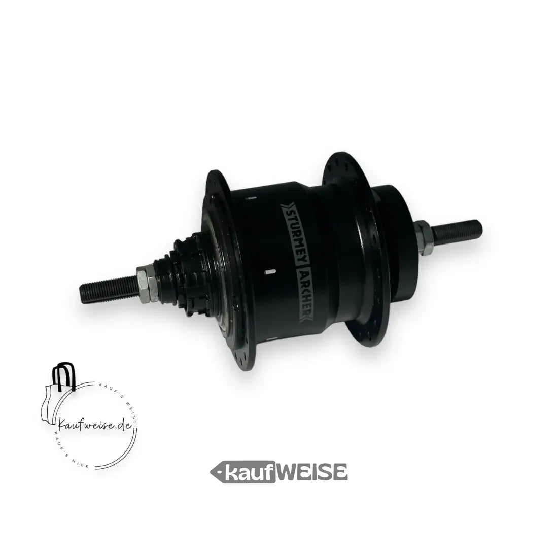 Schwarzer Sturmey Archer Fahrradnabe für Original VanMoof X-RK4 4-Gang Nabenschaltung