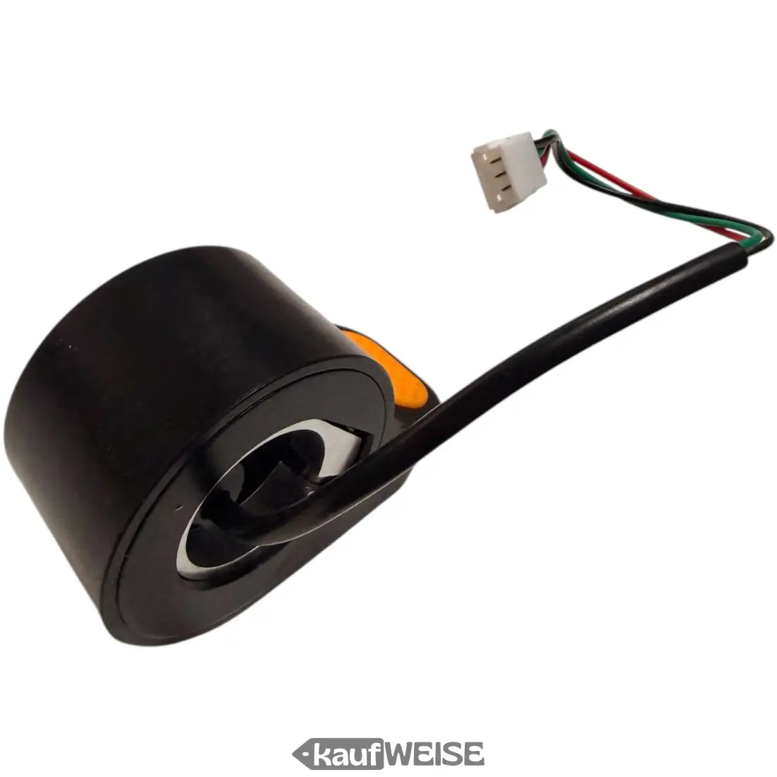 Schwarzes Plastik-Lenkersteuergerät mit orange Akzent und buntem Kabelanschluss für Segway-Ninebot Max G30 Gelb